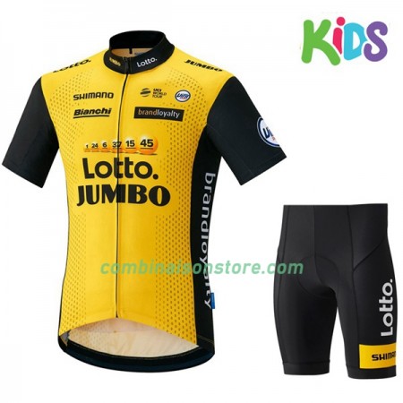 Combinaison Cycliste + Cuissard 2018 LottoNL-Jumbo Enfant N001